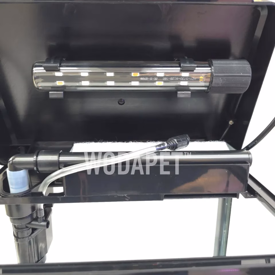 MS-220 上部過濾ㄇ型LED套缸 白/黑