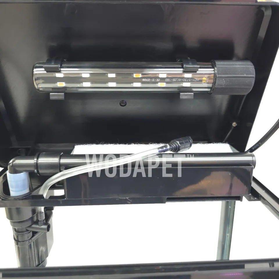 MS-220 上部過濾ㄇ型LED套缸 白/黑